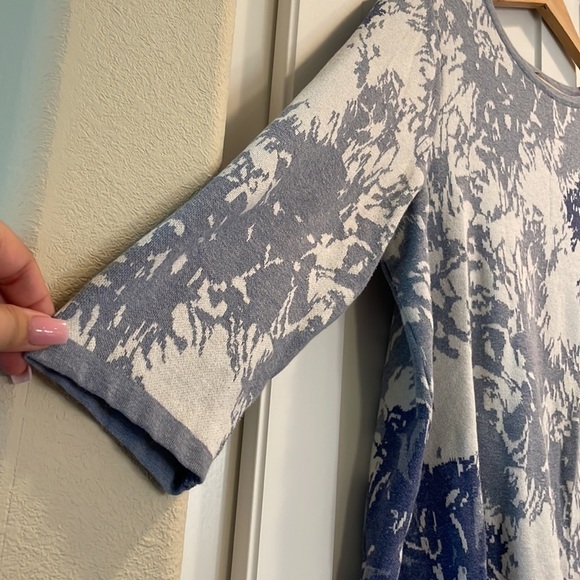 Chico's Floral Sweater Top Woman's Size 2 - Picture 8 of 14